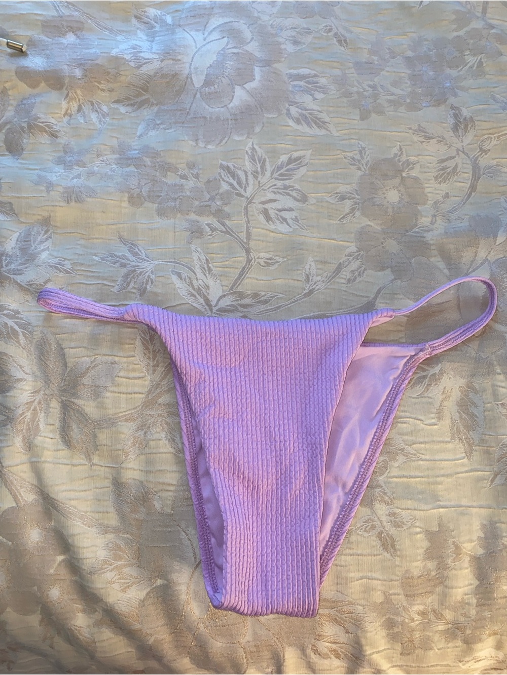 Monday Swimwear Lilac Ribbed Bikini Bottom